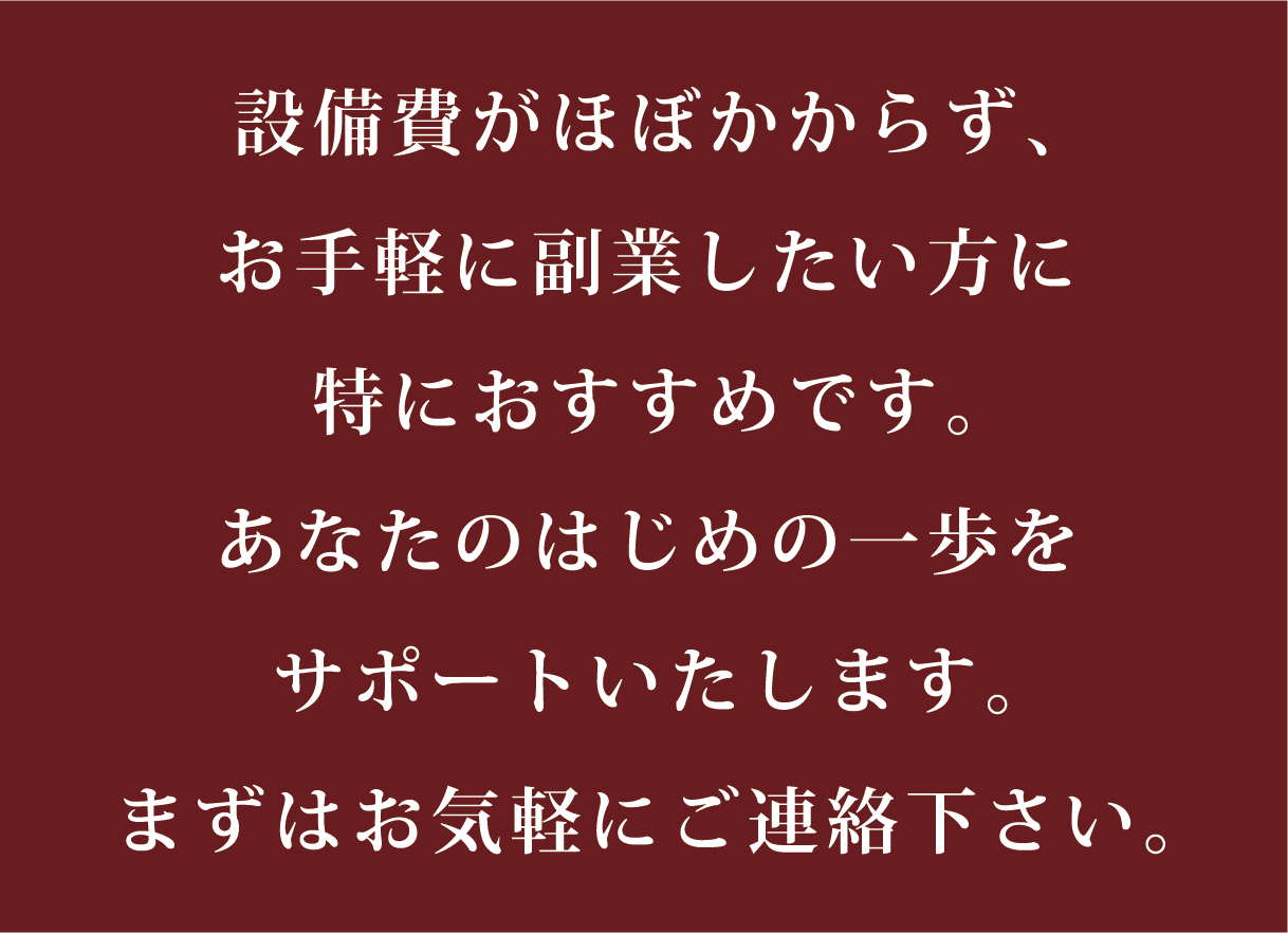 設備費がほぼかからない お手軽に副業したい